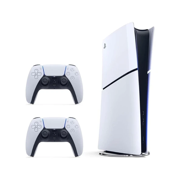 Playstation 5 Slim Digital Edition 1 TB İthalatçı Garantili + 2.Dualsense Beyaz ürün görseli 1