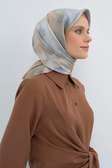 9501 ARMİNE SAF İPEK EŞARP - Resim 8
