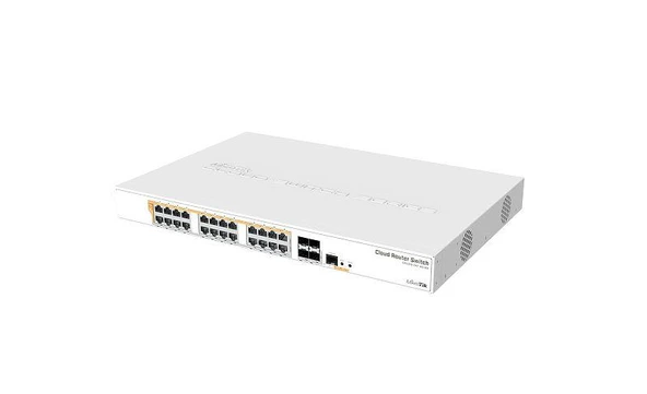 MikroTik CRS328-24P-4S+RM with RouterOS L5 Firewall Router Switch ürün görseli 1