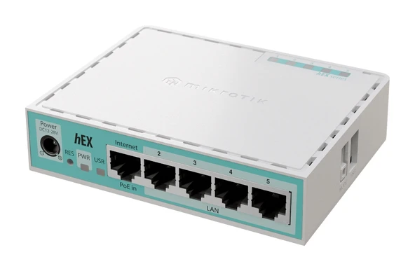 MikroTik hEX Refresh 2024 Version - E50UG 5 Port Gigabit Firewall Router ürün görseli 1