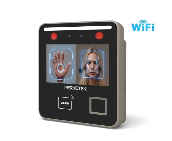 Perkotek YT 33 Yüz Tanıma Damar izi ve Parmak izi Tanıma Cihazı Proximity kart Wifi Destekli Personel Takip Cihazı ürün görseli 1