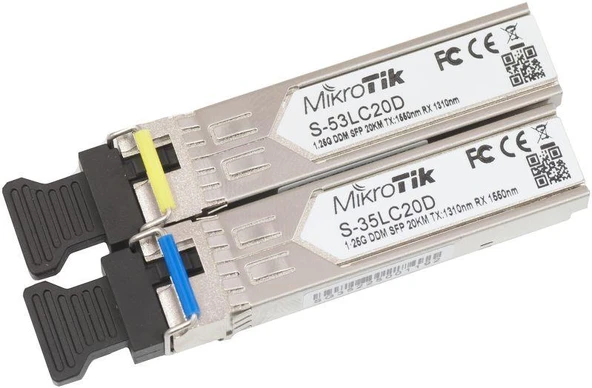 MikroTiK S-3553LC20D SFP 1.25G SM 20km T1310nm ürün görseli 1