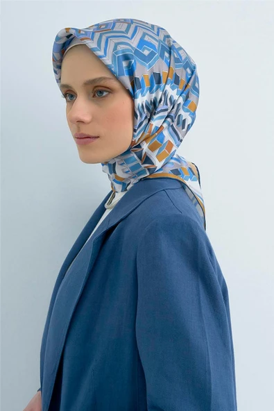 9542 ARMİNE SAF İPEK EŞARP - Resim 6