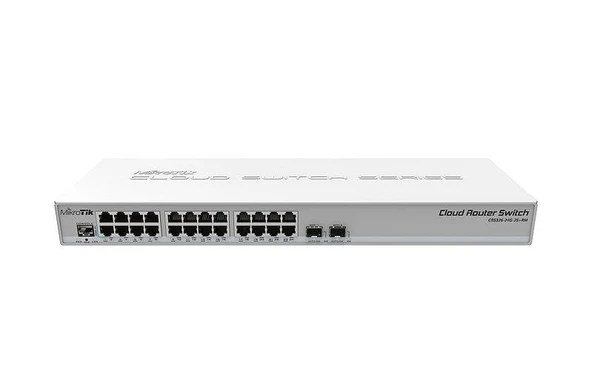 Mikrotik CRS326-24G-2S+RM with RouterOS L5 Firewall Router Switch ürün görseli 1