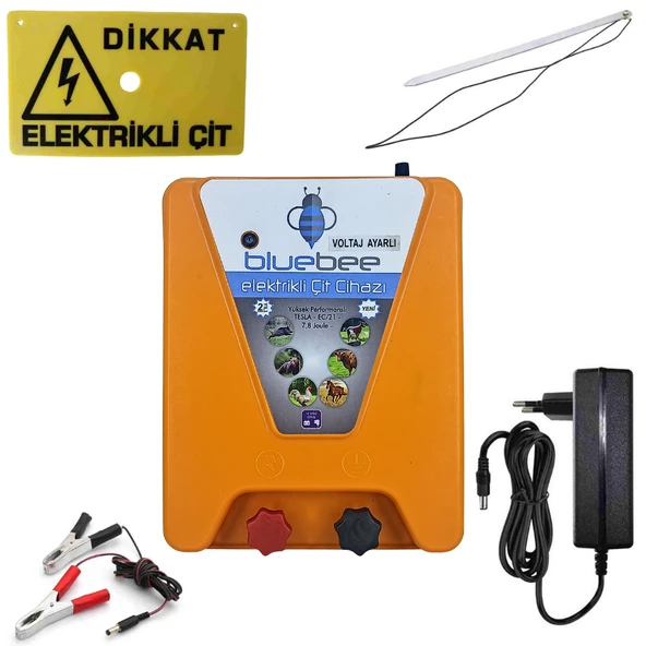 bluebee EC02 G12V Ç15000V 7.8joule Güç Ayarlı Elektrikli Çit Cihazı ürün görseli 1