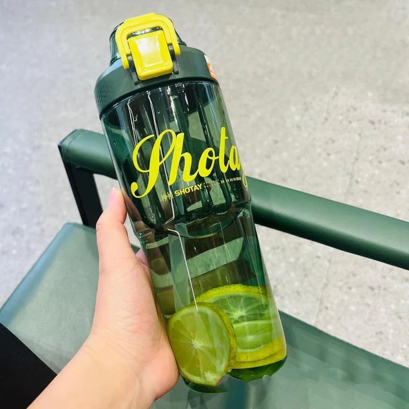 Shotay Class Tritan Bardak Matara 950Ml Yeşil - Resim 2
