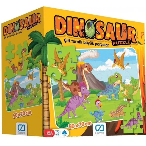 Games Dinazorlar Puzzle 24 Parça 5139 ürün görseli 1