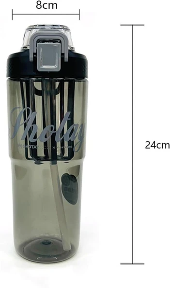 Shotay Class Tritan Bardak Matara 950Ml Somon - Resim 5