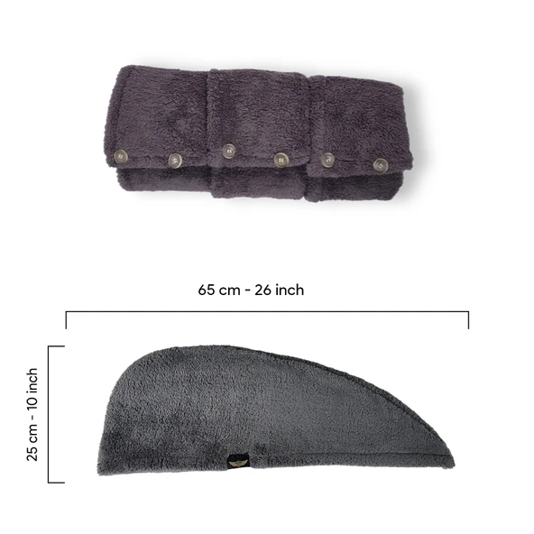 3'lü Paket Mikrofiber Saç Havlusu - Resim 4