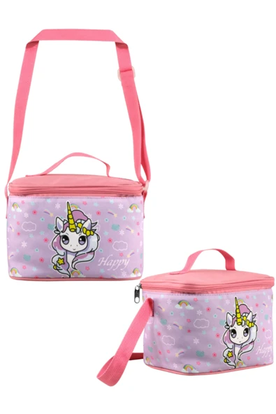 Cennec Gökkuşağı Unicorn Beslenme Çantası 23X16X15 ürün görseli 1