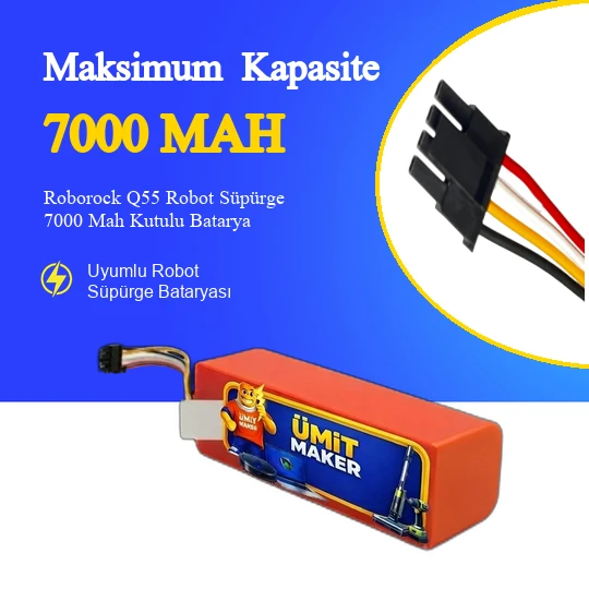 Roborock Q55 Robot Süpürge 7000 Mah Kutulu Batarya ürün görseli 1