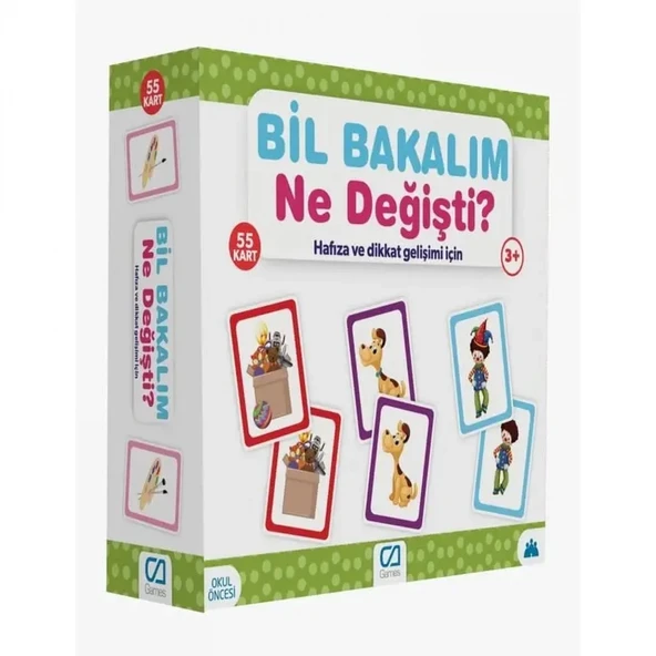 Games Bil Bakalım Ne Değişti? Hafıza Ve Dikkat Gelişim Kartı 55 Kart 5109 ürün görseli 1