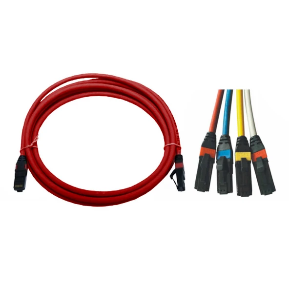 ERAT UTP CAT6 0,25m LS0H Patch Cord Kırmızı ürün görseli 1