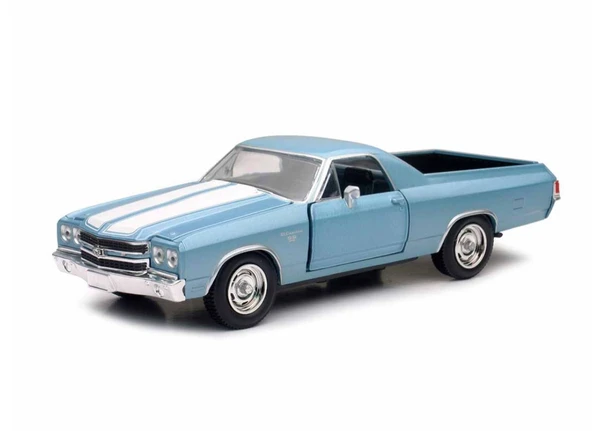 New Ray Koleksiyon 1 / 24 Ölçek 1962 Chevrolet İmpala SS Mavi Pickup Model Metal Araba ürün görseli 1