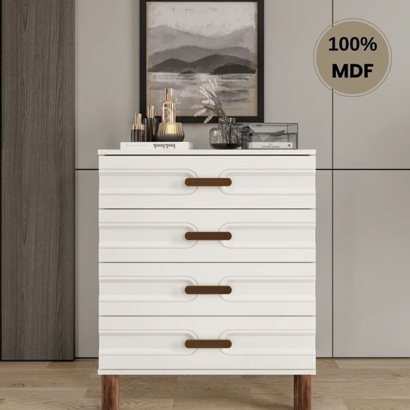 Zen 4 çekmeceli MDF şifonyer ürün görseli 1