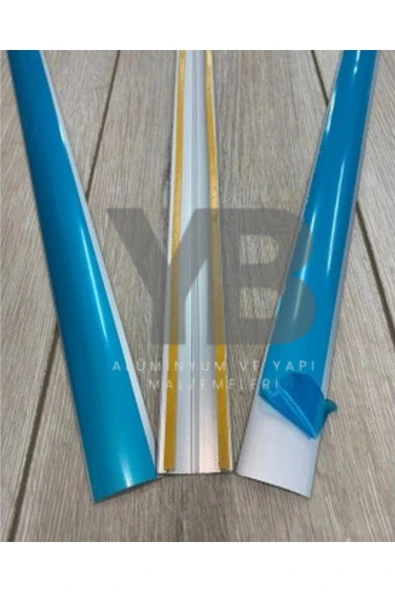 YB YAPI ALÜMİNYUM EŞİK PROFİLİ BANTLI KAPI ALTI ÇİTASI PARKE EŞİK PROFİLİ  3 ADET 80 CM ürün görseli 1
