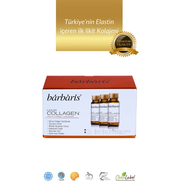 Barbaris Liquid Collagen Takviye Edici Gıda 50 ml 10'lu ürün görseli 1
