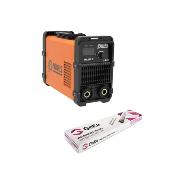 NURİŞ MA200E Inverter Kaynak Makinesi 200A + 1 Paket 2.5mm Elektrot ürün görseli 1