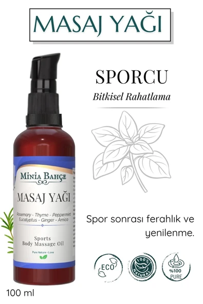Sporcu Arnika Masaj Yağı ,100ml,  %100 Saf ve Doğal ürün görseli 1