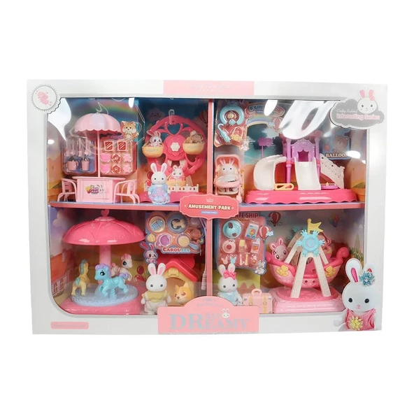 Bay Dreamy Mini Tavşan Büyük Eğlence Parkı 4lü ürün görseli 1