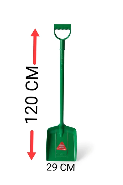 HİS YAPI Kar Küreği Tek Parça Plastik Kırılmaz Kürek - Resim 2