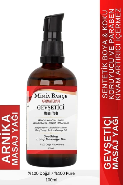 Gevşetici Arnika Masaj Yağı , 100ml. %100 Saf ve Doğal ürün görseli 1
