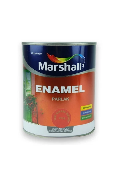 Marshall Enamel Parlak Ahşap Metal Boyası Bayrak Kırmızı 2,5 L ürün görseli 1