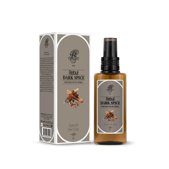 Rebul Dark Spice125 ml Pet Spreyli Kolonya ürün görseli 1