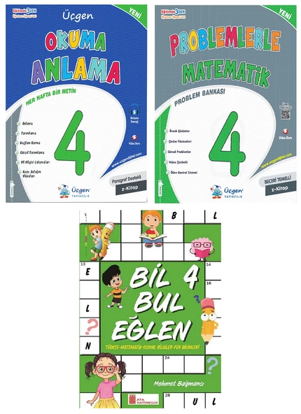 Üçgen 4.Sınıf Yaz Tatil Seti ürün görseli 1