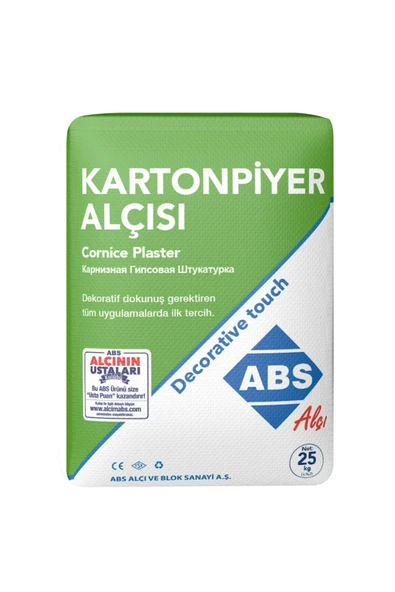 TOPALAKTİCARET Abs Kartonpiyer Alçısı 5kg Beyaz ( Açık Alçı Gönderilir Poşette ) ürün görseli 1