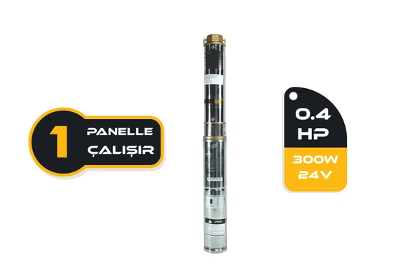 Mexxsun DC Pompa 0.4 Hp / 300W / 24V (3RDC3-35-24-300) ürün görseli 1