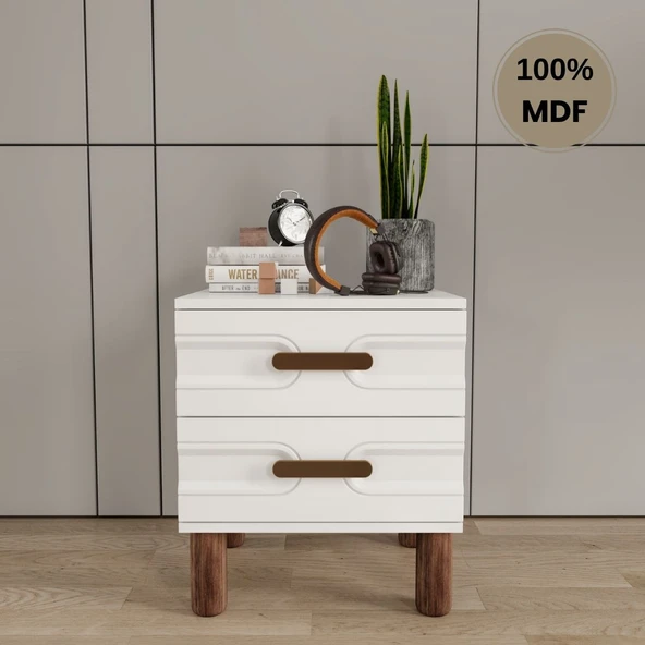 Zen 2 çekmeceli MDF komodin ürün görseli 1