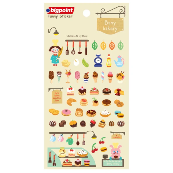 Bigpoint Sticker Bany Fırını x 15 Adet ürün görseli 1