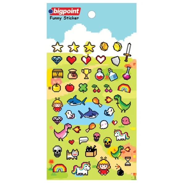 Bigpoint Sticker Piksel Macera x 15 Adet ürün görseli 1