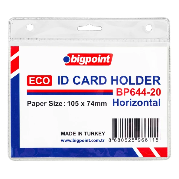 Bigpoint Eco Kart Poşeti Yatay 105x74mm x 100 Adet ürün görseli 1
