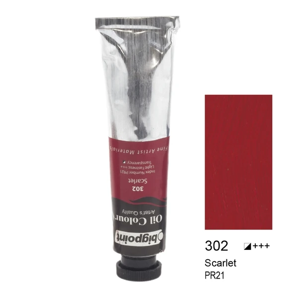 Bigpoint Yağlı Boya 45 ml Scarlet 302 x 6 Adet ürün görseli 1