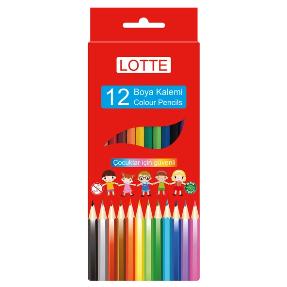 Lotte Kuru Boya Kalemi 12 Renk x 12 Set ürün görseli 1