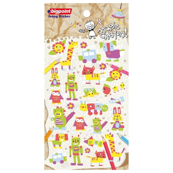 Bigpoint Sticker Magic Crayon x 15 Adet ürün görseli 1