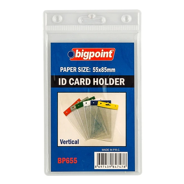 Bigpoint Kart Poşeti Dikey Şeffaf 55x85mm x 10 Adet ürün görseli 1