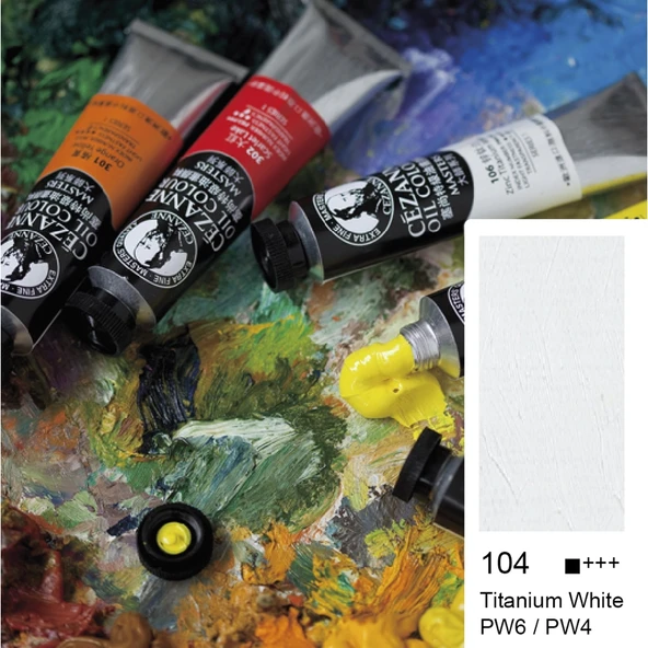 Bigpoint Cezanne Extra Fine Yağlı Boya 45 ml Titanium White 104 x 6 Adet ürün görseli 1