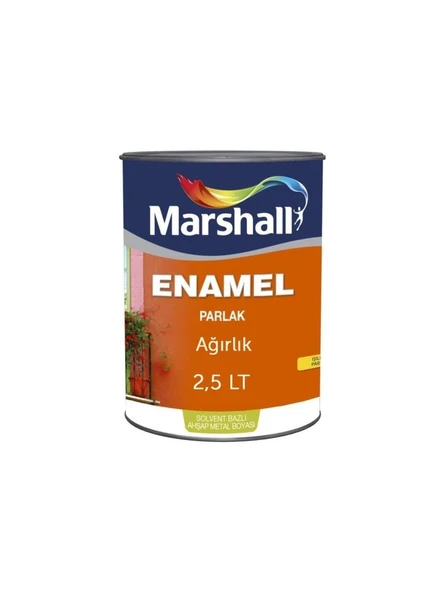 Marshall Enamel Parlak Sentetik Boya Koyu Pembe 2.5 Lt. ürün görseli 1