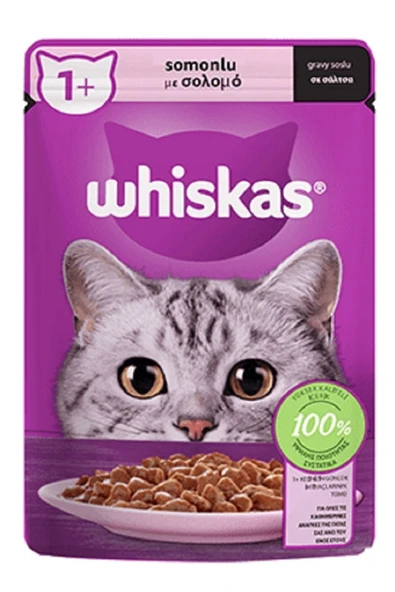 Pouch Somonlu Yaş Kedi Maması 85 Gr X 28 Adet ürün görseli 1
