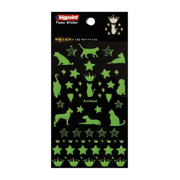 Bigpoint Sticker Kabartmalı Florasan Hayvanlar x 15 Adet ürün görseli 1