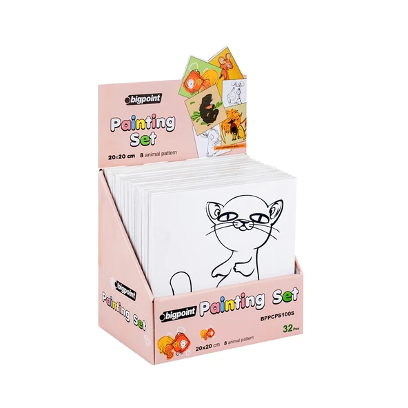 Bigpoint Baskılı Pres Tuval 20x20cm x 32 Adet ürün görseli 1