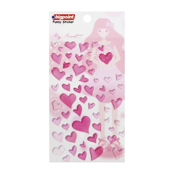 Bigpoint Sticker Damla Kalpler x 15 Adet ürün görseli 1
