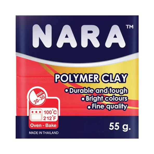 Nara Polimer Kil 55 Gram PM50 Neon Red x 6 Adet ürün görseli 1