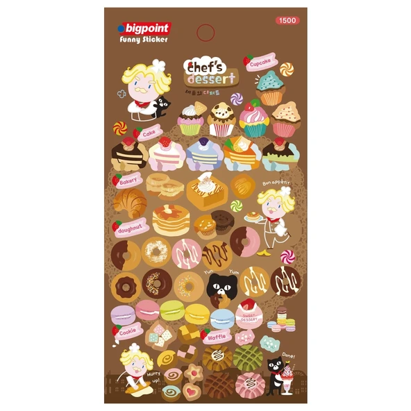 Bigpoint Sticker Şefin Tatlıları x 15 Adet ürün görseli 1