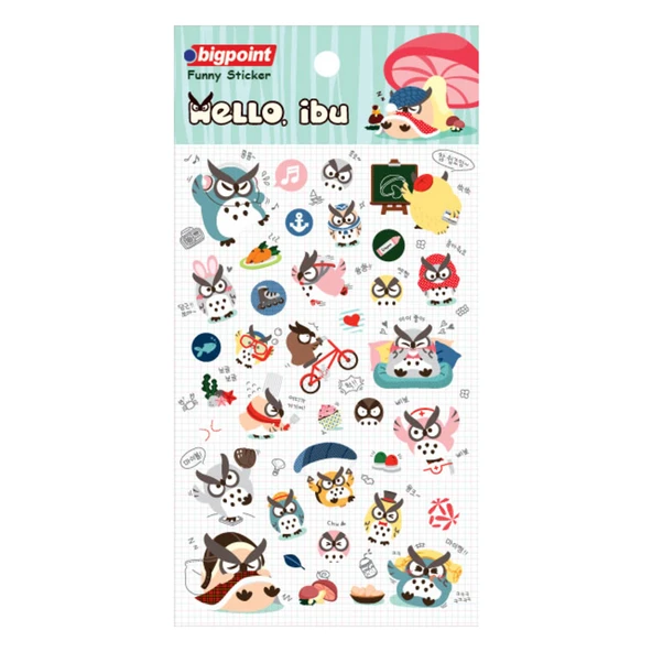 Bigpoint Sticker Baykuşlar x 15 Adet ürün görseli 1
