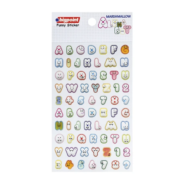 Bigpoint Sticker Komik Harfler x 15 Adet ürün görseli 1