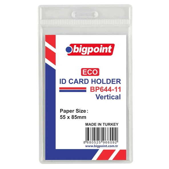 Bigpoint Eco Kart Poşeti Dikey 55x85mm x 100 Adet ürün görseli 1